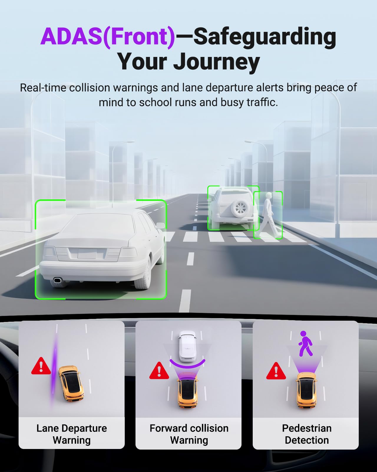 VANTRUE S1 Pro Max kamera samochodowa 4K z przodu, kamera samochodowa z trybem parkowania, sterowanie głosem/aplikacją, WiFi 5 GHz, STARVIS 2, HDR, PlatePix, noktowizor, ADAS/BSD, GPS, opcjonalnie LTE