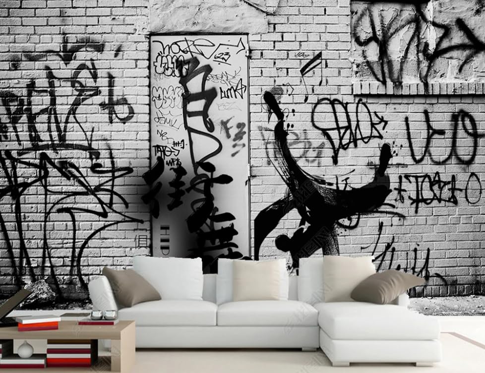 Papier peint intissé graffiti salon et déco restaurant - 2