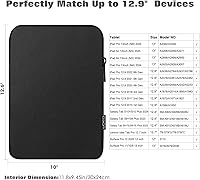 Vista 2 de MoKo Funda para tablet de 13 pulgadas para iPad Air M3 2025 de 13 pulgadas, iPad Pro M4/Air M2 2024, iPad Pro 12.9, Galaxy Tab S8+/S9+ 12.4, bolsa