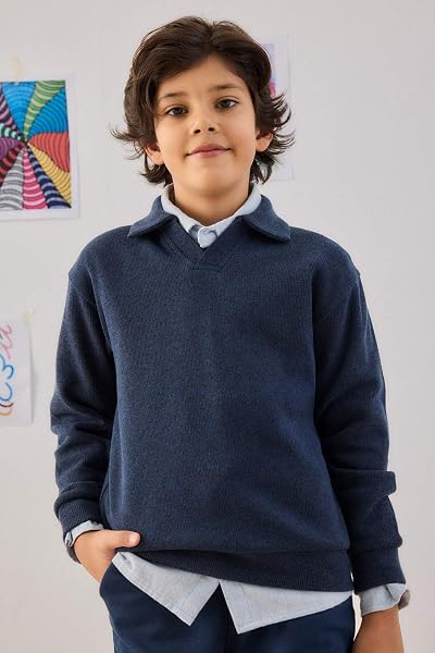 DeFacto Apaş Yaka Sweatshirt Erkek Çocuk
