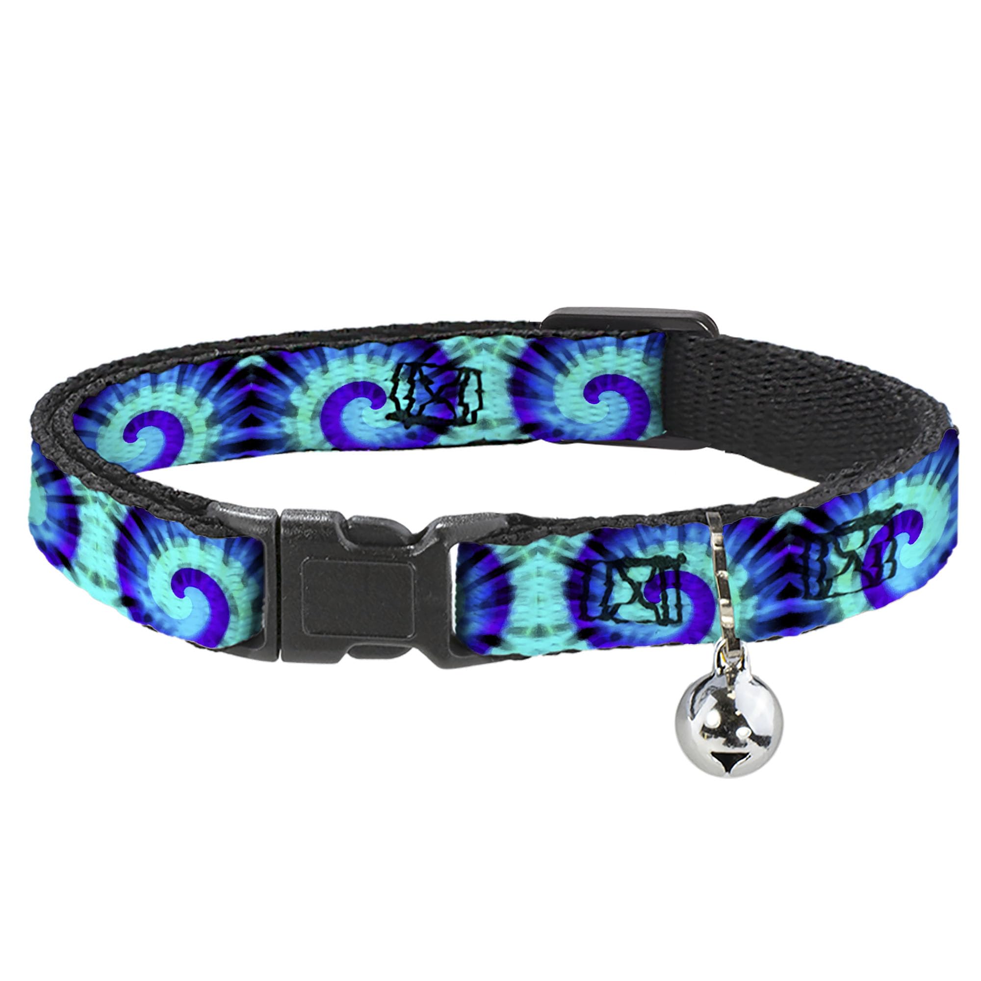 Buckle Down BAC-W34607-NM Breakaway Cat Collar, 1/2" Wide-Fits 8-12" Neck-Medium, Tie-Dye
