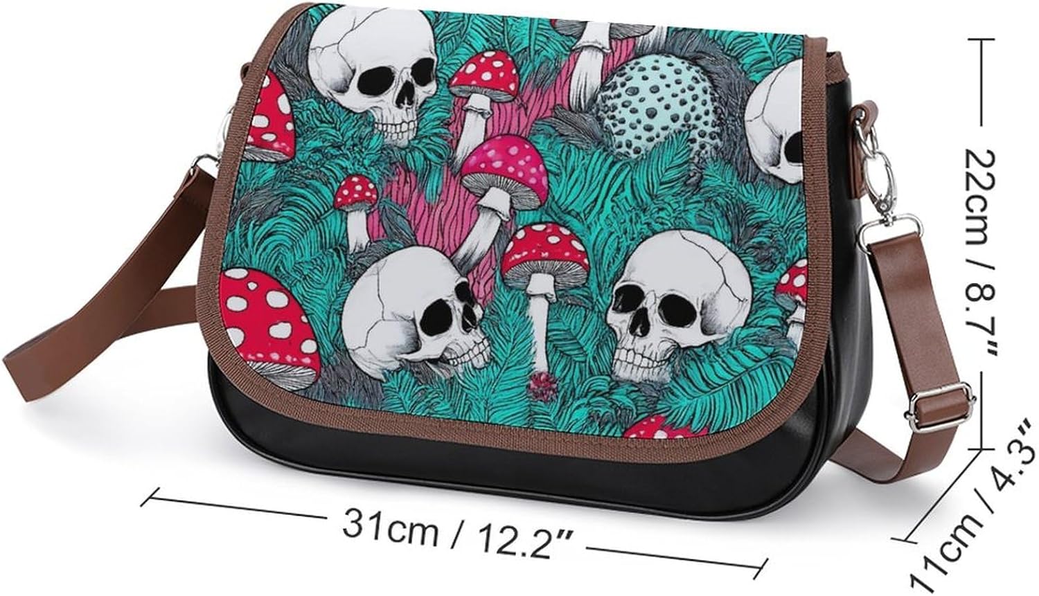 Stylish Women's Shoulder Bag Vintage PU Leather Handbag For Daily Use