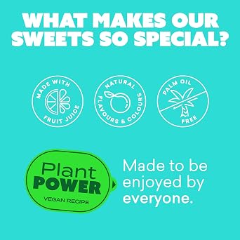 Candy Kittens Vegan Sweets Sour Watermelon – Plant-Based Vegan Treats with Fruity Flavours, No Nasties, Made with Real Fruit Juice – Ideal Snacks for Sweet Hampers & Pick and Mix – 140g, Pack of 10