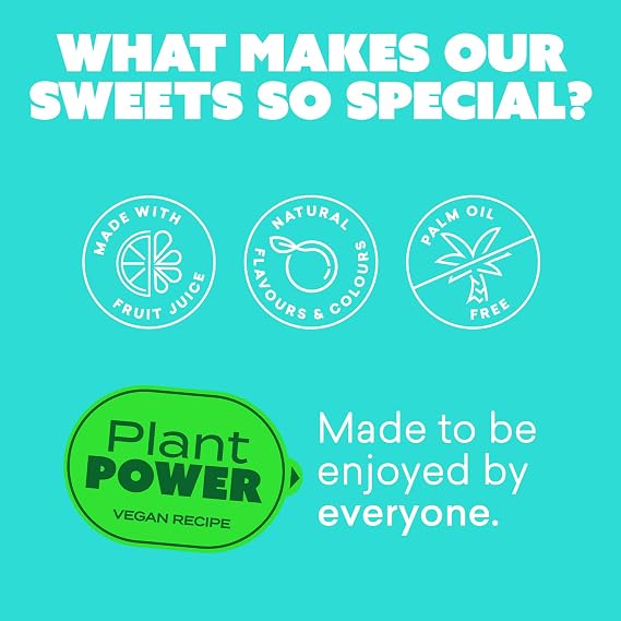 Candy Kittens Vegan Sweets Sour Watermelon – Plant-Based Vegan Treats with Fruity Flavours, No Nasties, Made with Real Fruit Juice – Ideal Snacks for Sweet Hampers & Pick and Mix – 140g, Pack of 10