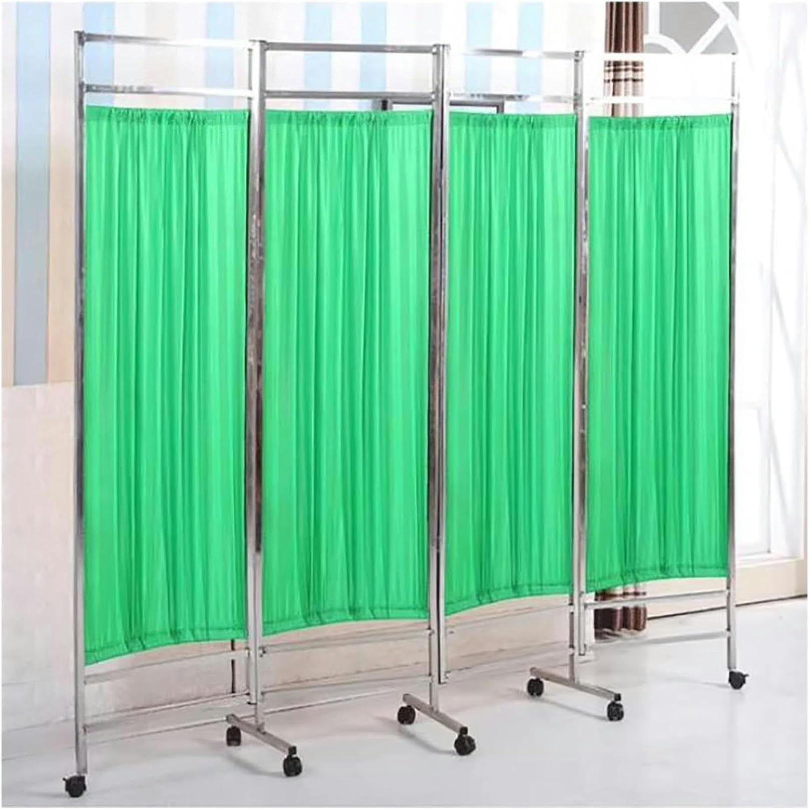 Écran de confidentialité médical pliable à 4 panneaux grand séparateur de pièce mobile