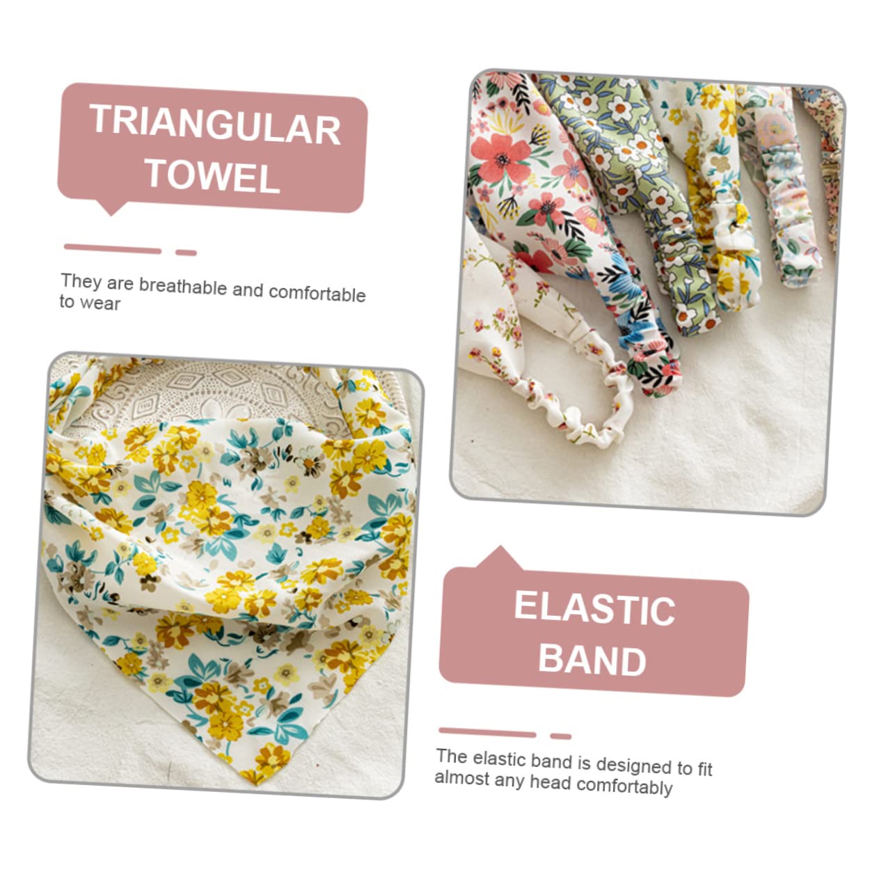 Didiseaon 18 Piezas Turbante De Flores Pañuelo Bohemio Lazos Para El Cabello Bohemios Turbantes Para El Cabello Para Mujeres Diademas De Mujer Banda Elástica Perder Tela Hebras De