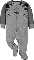 Vista 4 de Gerber Sleep 'n Play - Mamelucos para niños, paquete de 4 Tigre