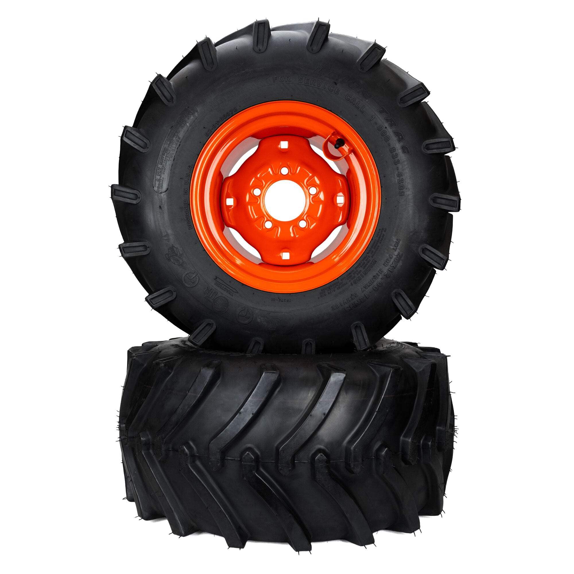 Amazon.com: (2) Aggressive Tire Assemblies 26x12.00-12 Fits Kubota