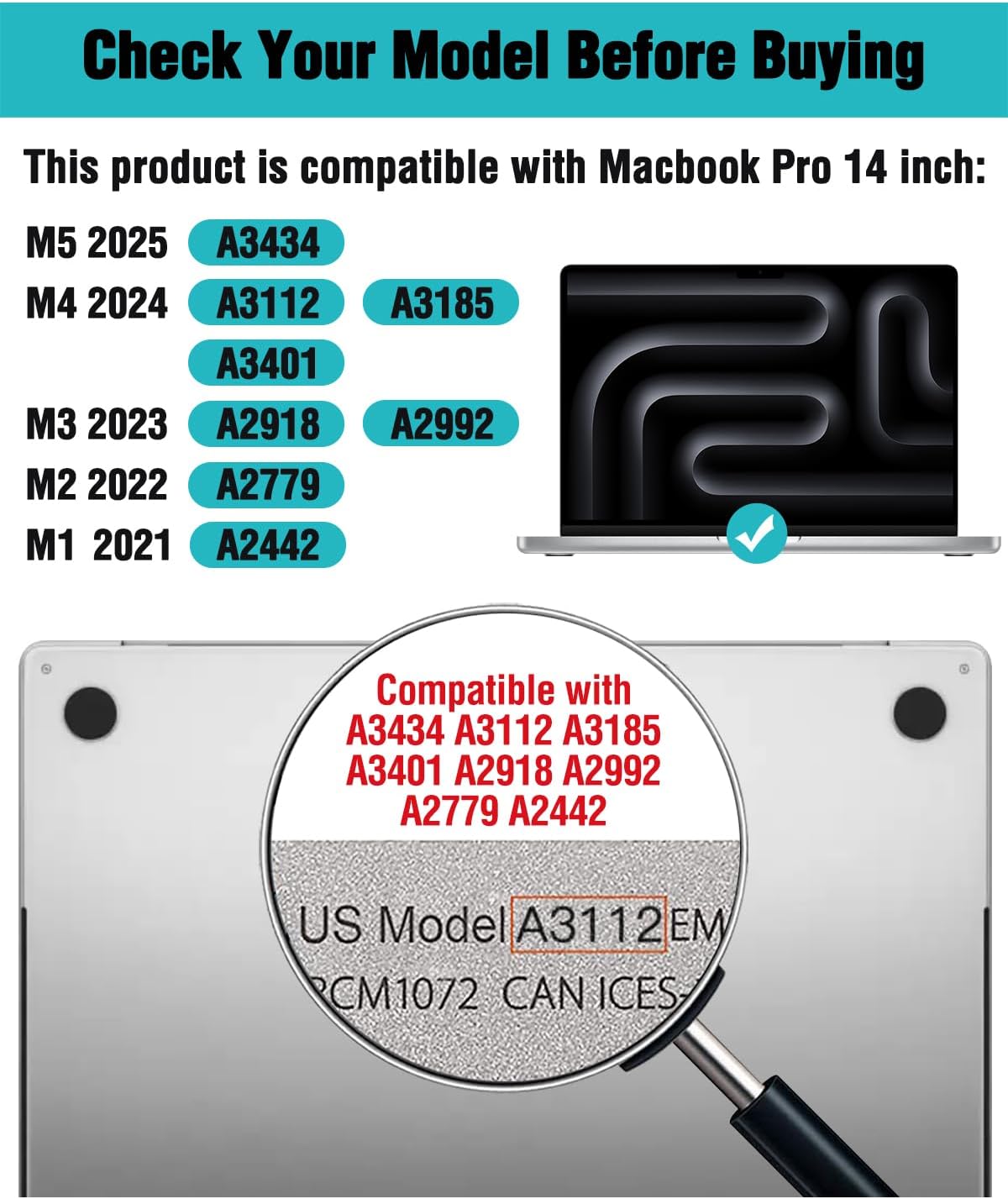 F FORITO Magnetic Anti Blue Light Screen Protector Compatible with MacBook Pro 14 inch (2025-2021, M5 M4 M3 M2 M1), Bubble-Free Install, Removable & Reusable Anti Glare Matte Laptop Screen Shield