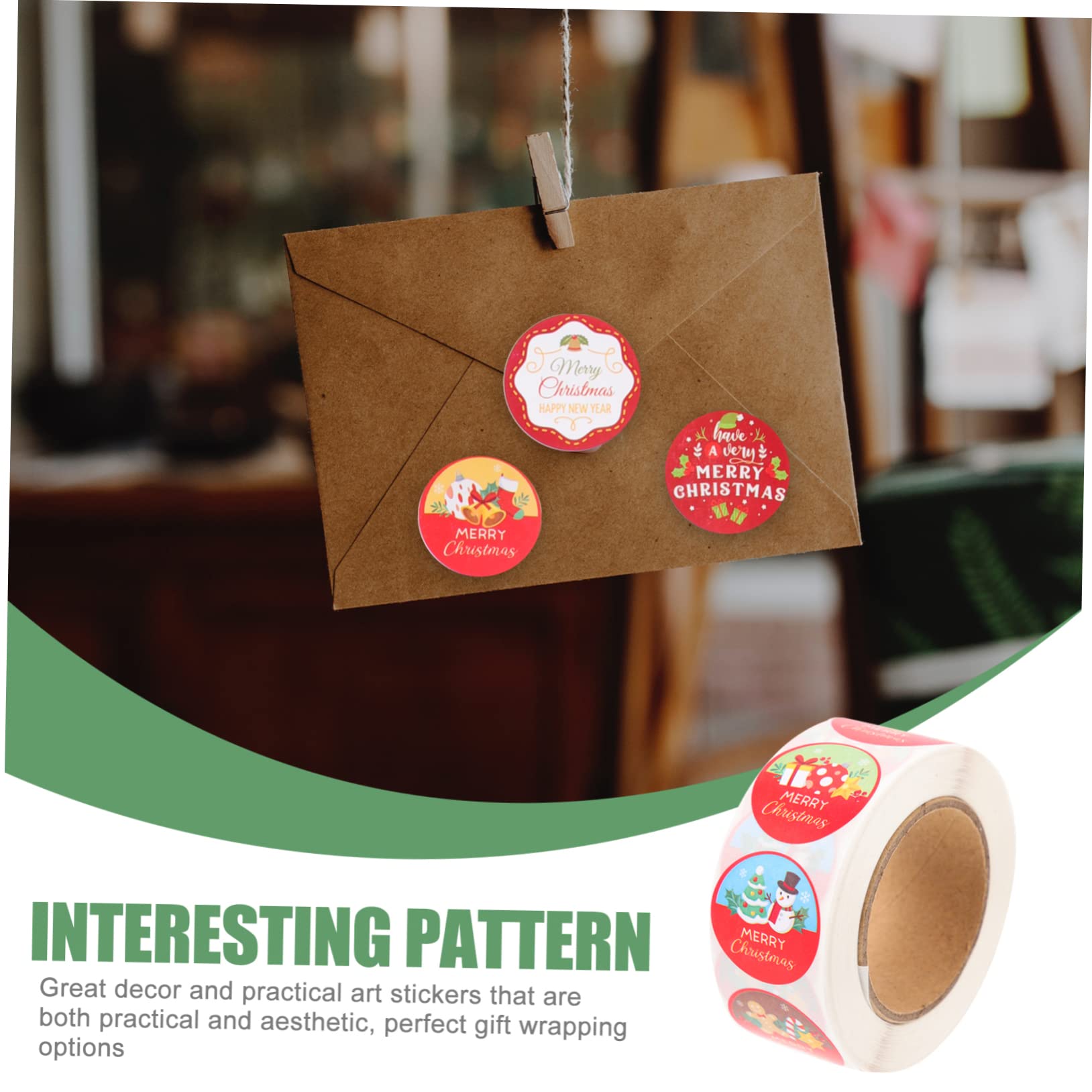 SHINEOFI 20pezzi Adesivi Natalizi Decorativi Stickers Per Sigillare Festivi Per Pacchetti Per Decorazioni e Confezioni