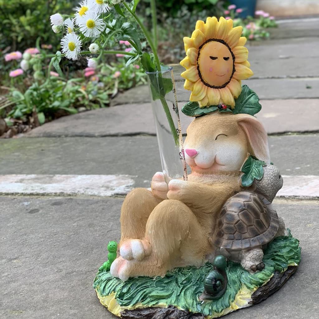 Kartka z życzeniami Outdoor Courtyard Żywica Symulacja Królik Dekoracja Ozdoby Ogród Ogrodnictwo Krajobraz Zwierząt Rzeźba Ozdoba Taras Balkon Dekoracja trawnika Karta wakacyjna