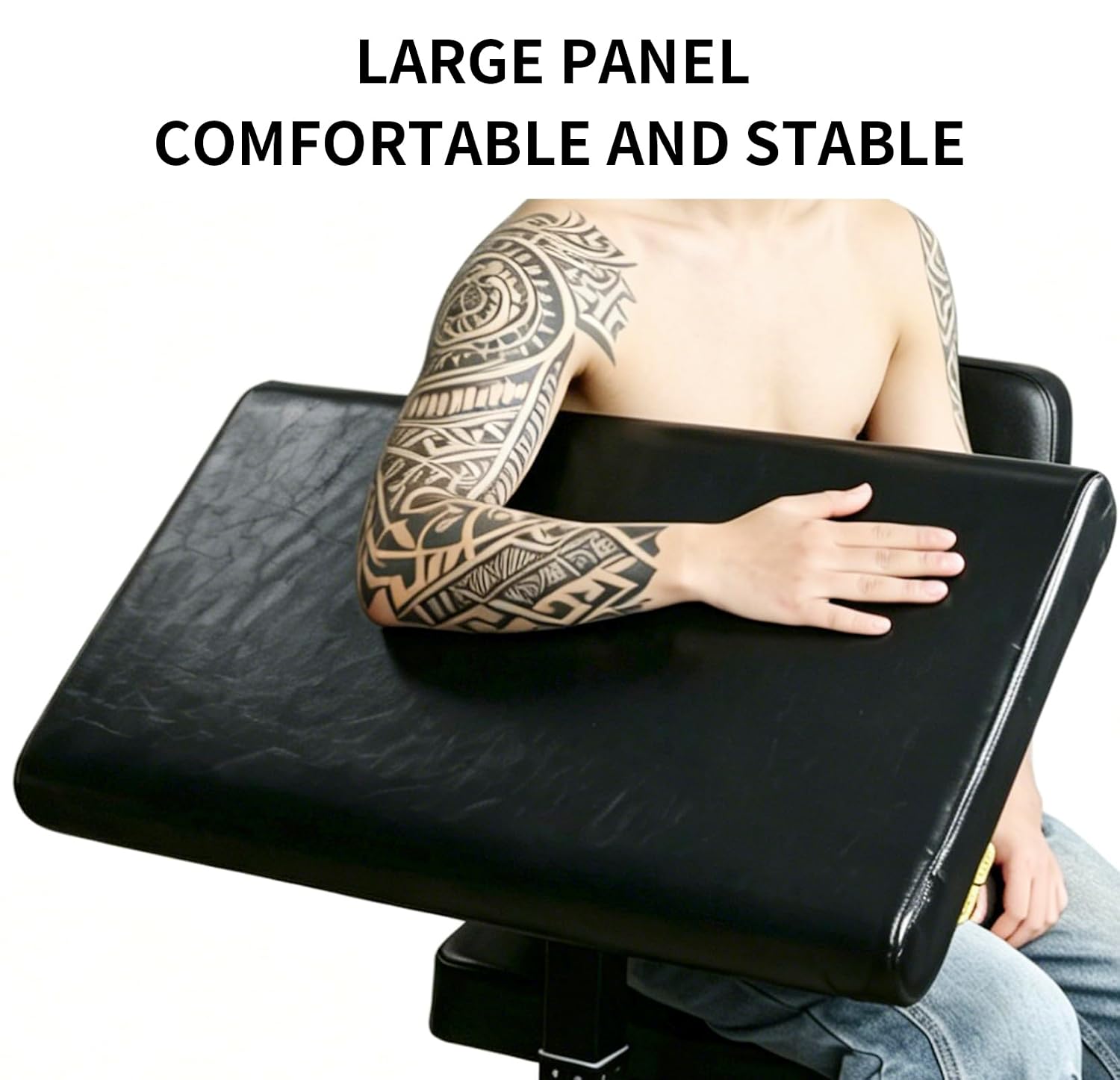 Advanced Tattoo Armrest Holder, Equipped with Hydraulic Lifting System Soft Sponge Pad Armrest Pneumatic Lifting Tattoo Armrest Workbench Artist Beauty Table