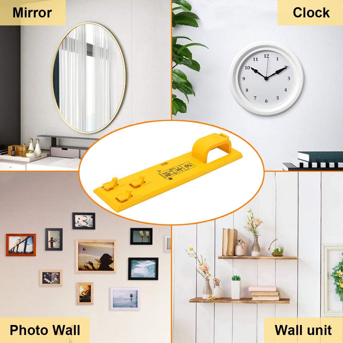 AMERTEER Picture Hanging Tool, Portable Picture Frame Hanger Tool with