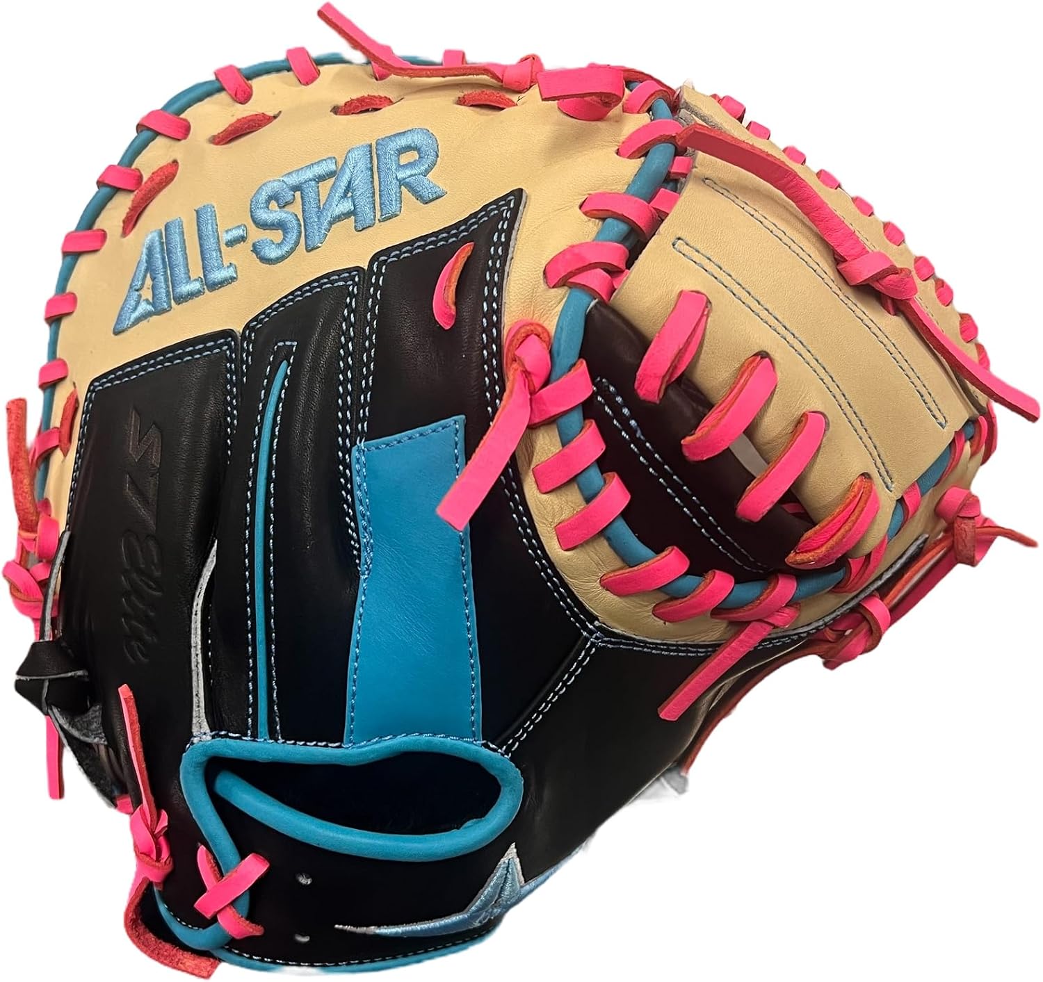 Side view of All Star S7 Elite 33A Catcher's Glove
