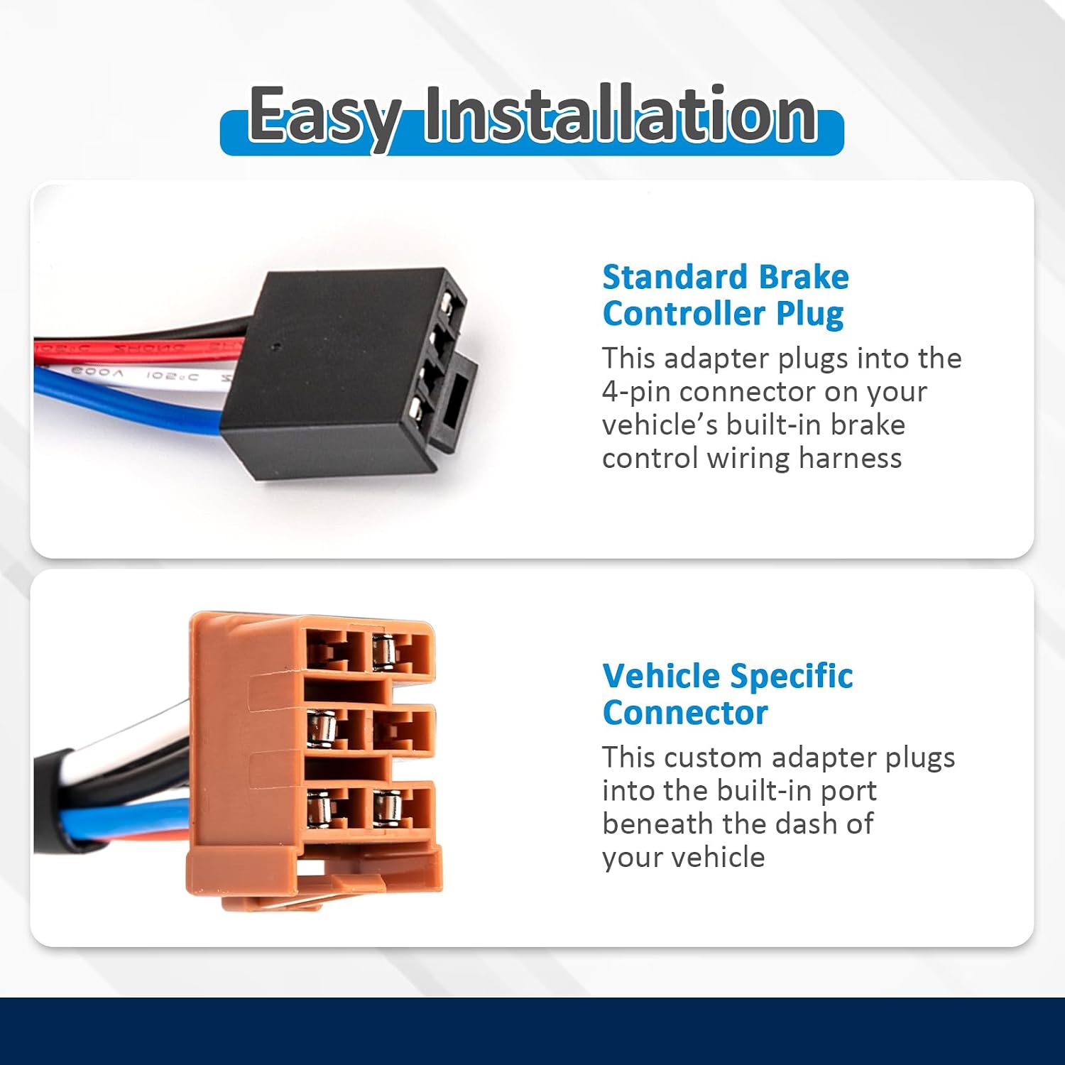 Wsays Trailer Brake Controller Wiring Adapter Compatible with Chevrolet Silverado 2500 03-04 Fit Silverado 1500 2500HD 3500 03-07 Fit GMC Sierra 2500 03-04 Fit Sierra 1500 2500HD 3500 03-07