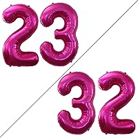 Vista 300 de GOER Globos con el número 80 para decoraciones de fiesta de cumpleaños número 80, globos de helio de aluminio jumbo de 42 pulgadas para 80 Oro rosa