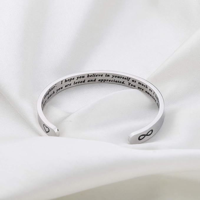 To My Daughter STainless steel bracelet