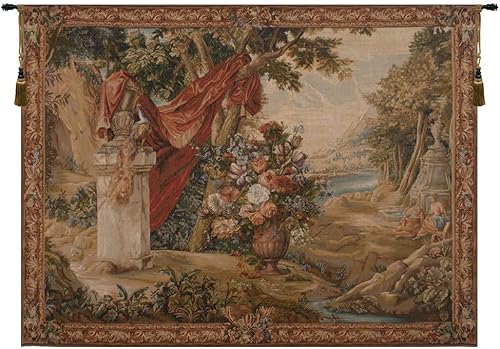 C Charlotte Home Furnishings Inc Drape Fontaine People - Tapiz francés para colgar en la pared, mezcla de algodón y poliéster, 58 x 78 pulgadas,