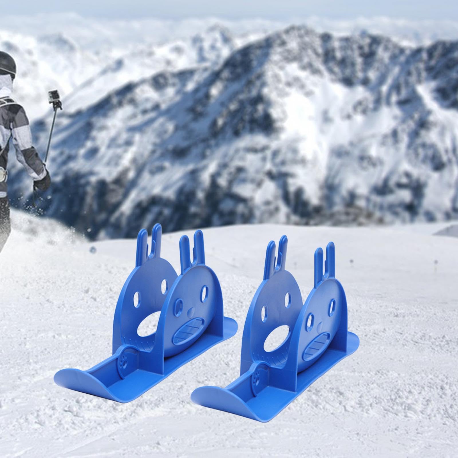 Balance De Ski / Vélo / Traîneau - 2 Pièces - 42 Cm - PP - Pour Neige Ou Herbe