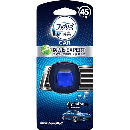 Amazon ファブリーズ 消臭芳香剤 車用 クリップ型 イージークリップ 防カビエキスパート クリスタルアクア 2 2ml ファブリーズ クリップ型