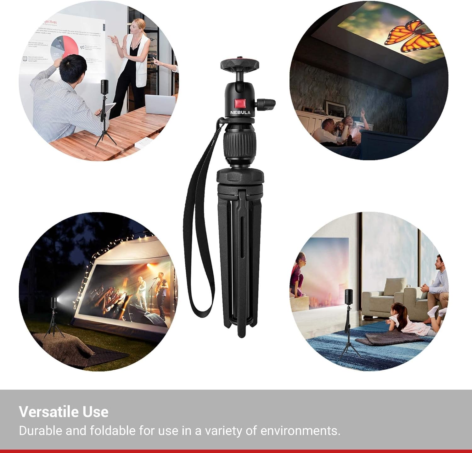 Anker - Brandclub - Anker Nebula Apollo Projector with Adjustable