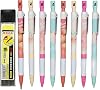 Maydahui 12pcs 0.08 inch 2.0 mm 2B Mechanical Pencils 20pcs Lead Cute Fruit Peach Pencils Mechanical Pencil Stationery Office Party Supplies Gift