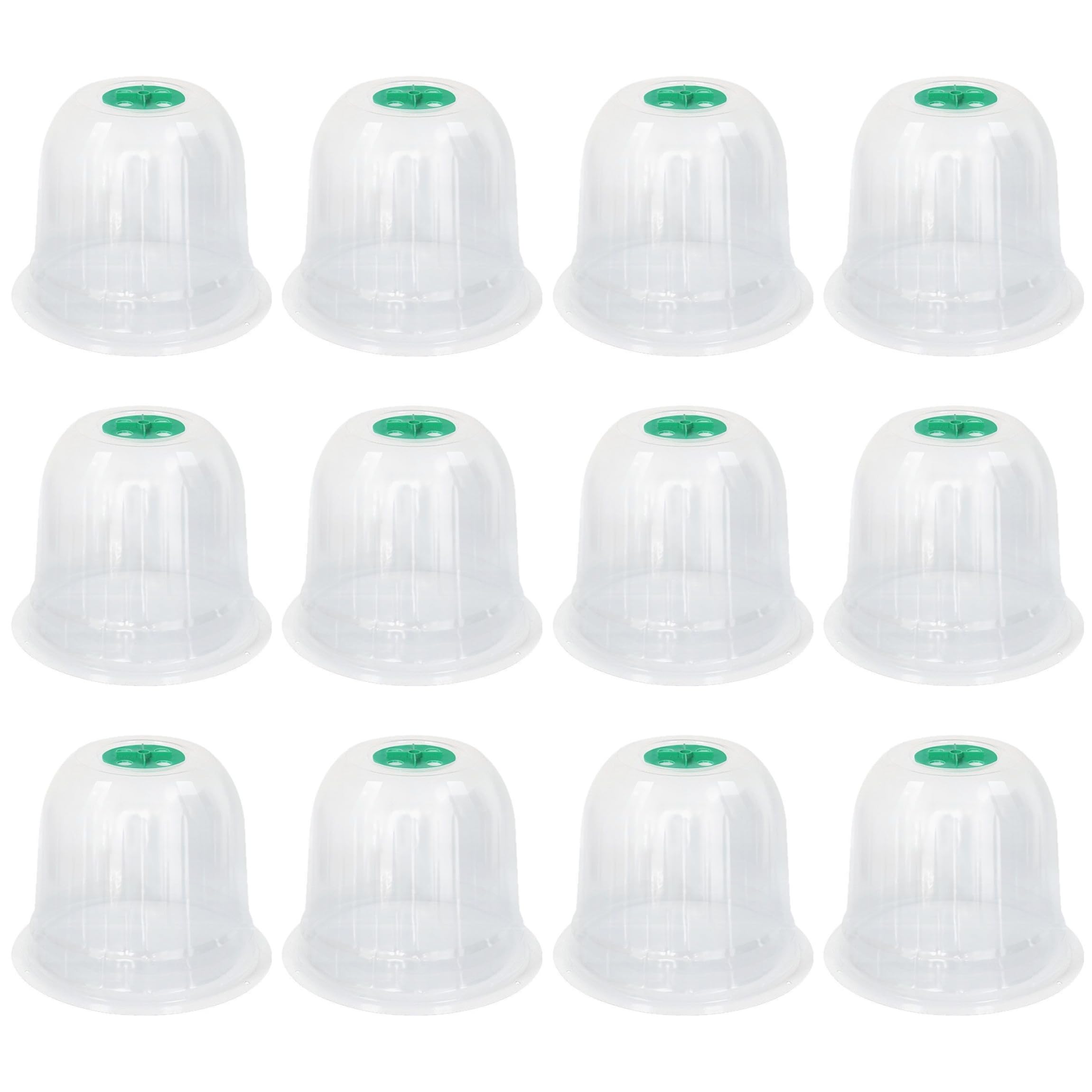 Cloche de Potager 12 pièces PVC réutilisable avec évent réglable Transparente