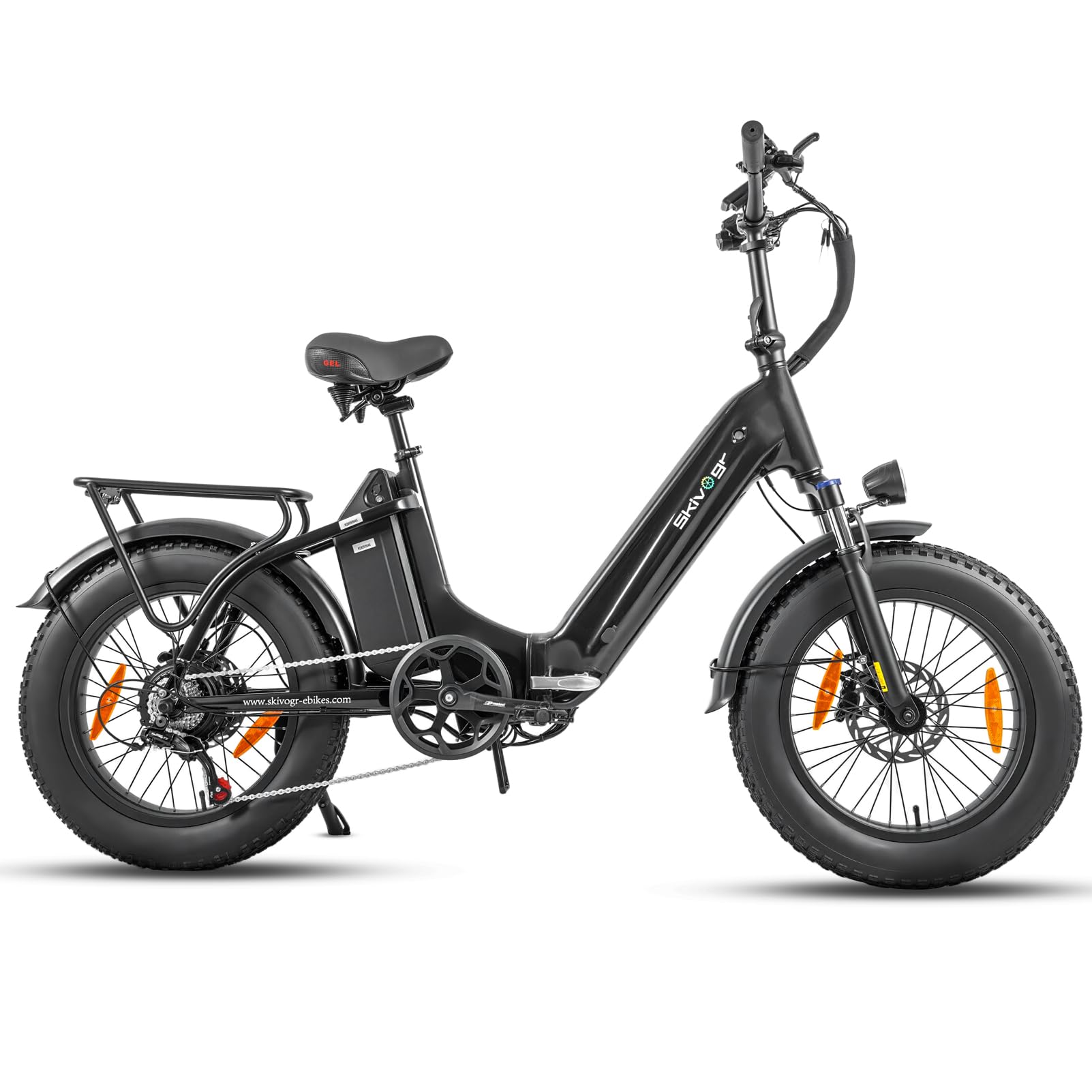 E Bike Klapprad 20 Zoll Elektrofahrräder, E-Faltrad Damen und Herren, 48V 18A*2 Doppelbatterien|250W Heckmotor 80N.m & 25km/h, Hydraulische Bremse, Tiefeinsteiger E-City Bike/Pedelec für Erwachsene