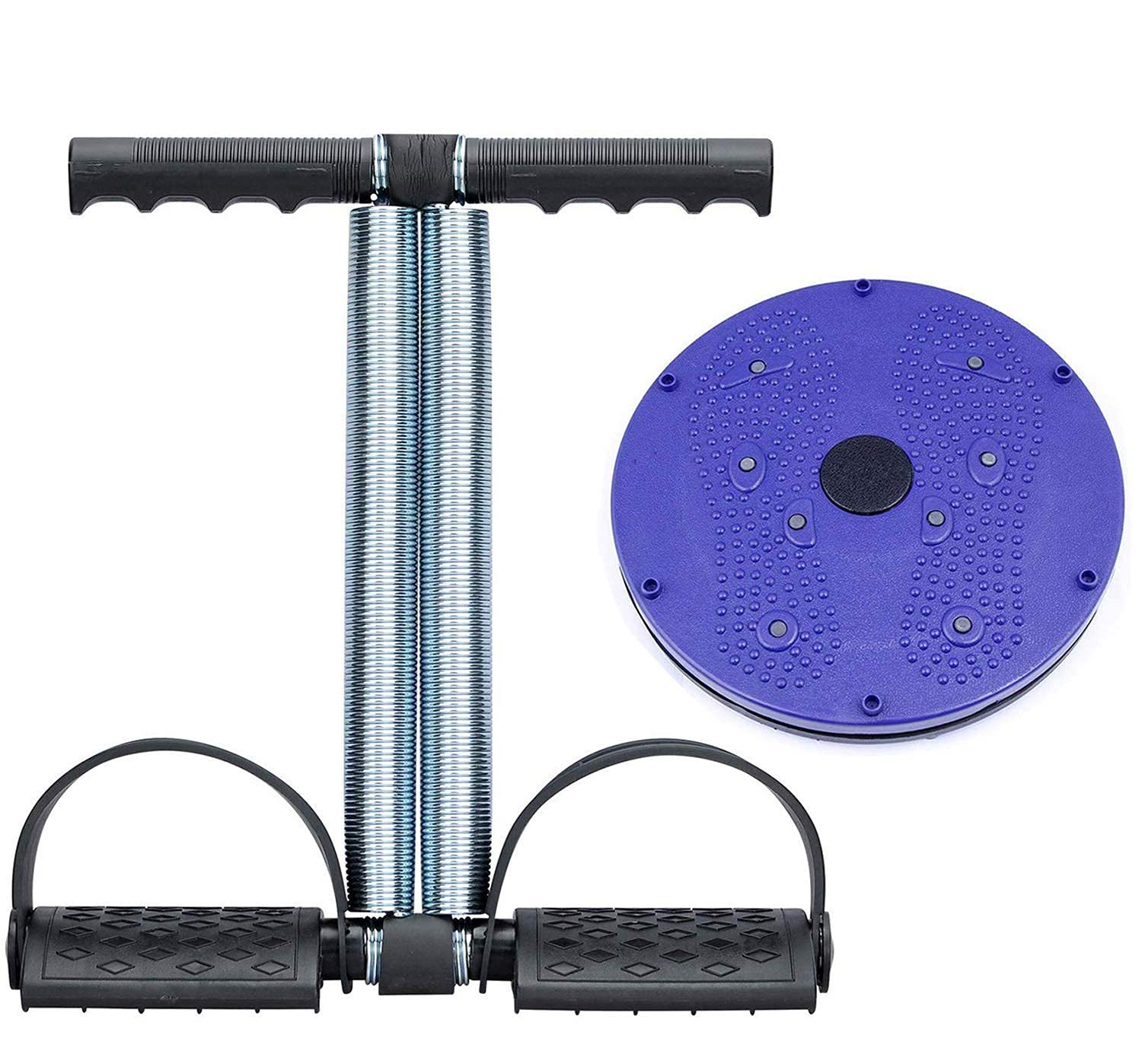 ELITETOUCH Double Spring Tummy Trimmer with Tummy Twister Combo Useful for Figure Tone-Up, Weight Reduction, Power Mat, Acupressure Pyramids, Magnetic Therapy, for Men & Women (B0CNH9GYK4) Amazon Price History, Amazon Price Tracker