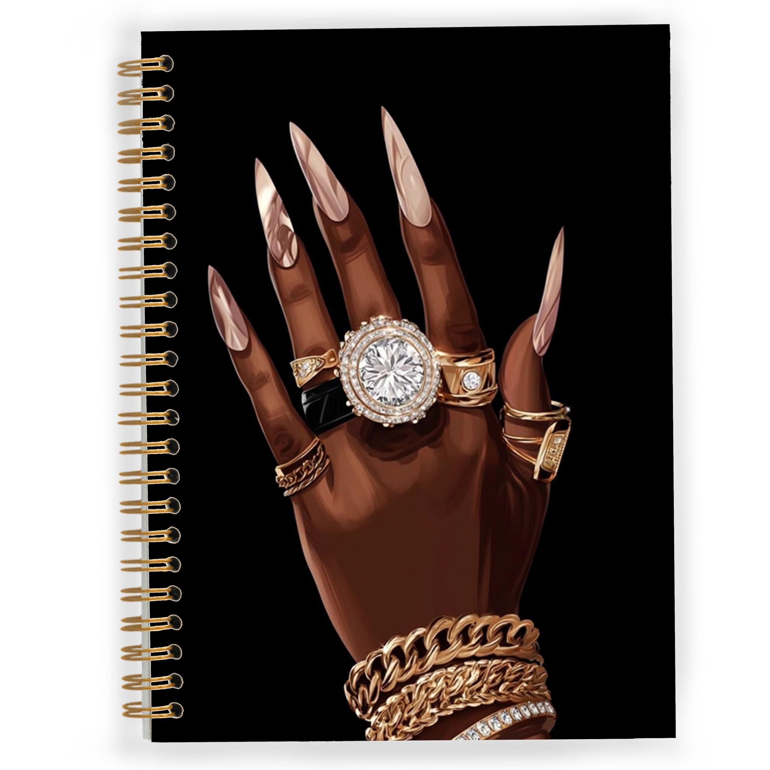 Cahier spirale 5.5x8.3 pouces bloc-notes ligné écriture modèle 069