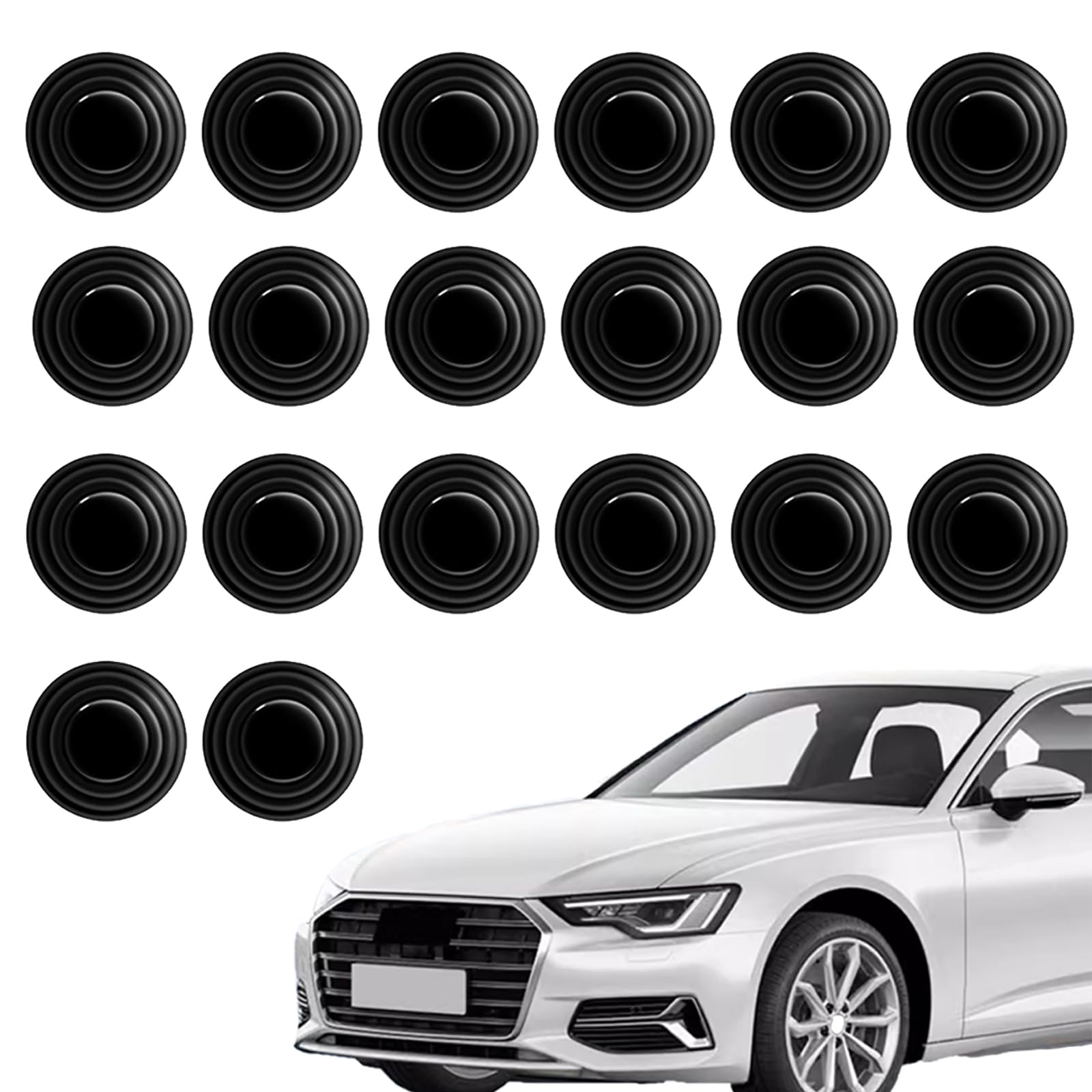 Sponsored Ad – 20PCS Car Door Shock Absorber & Soundproof Stickers Bundle - Protects Doors, Reduces Noise, Easy Installation - Bumper Cushion Guards for Enhanced Car Door Protection & Comfort