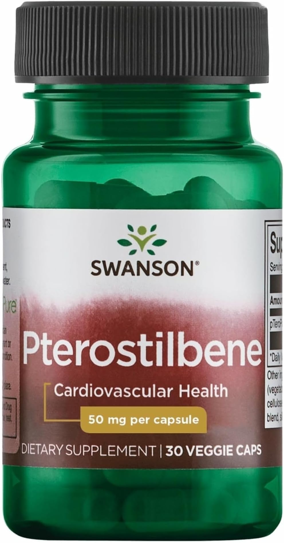 Swanson Pterostilbene 50 mg 30 Veg Caps