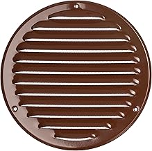 Ø 160mm Marron Métal Grille de Ventilation - Grille D'aération avec Moustiquaire