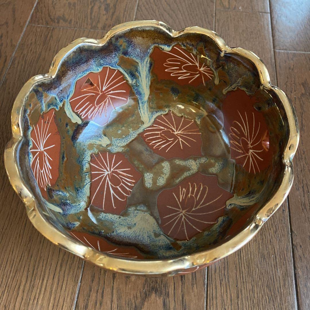 Amazon.co.jp: 菓子鉢 菓子器 正峰作 天目 天目久 京焼 福寿堂 謹製 