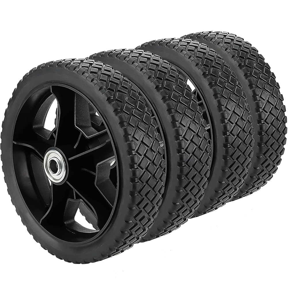 Amazon.com: SINJEUN 4 PCS 8 Inch Plastic Spoked Wheel, 1/2