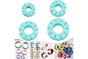TAINSKY 4 Pcs Polymer Clay Jewelry Hoop Guide and Cutters