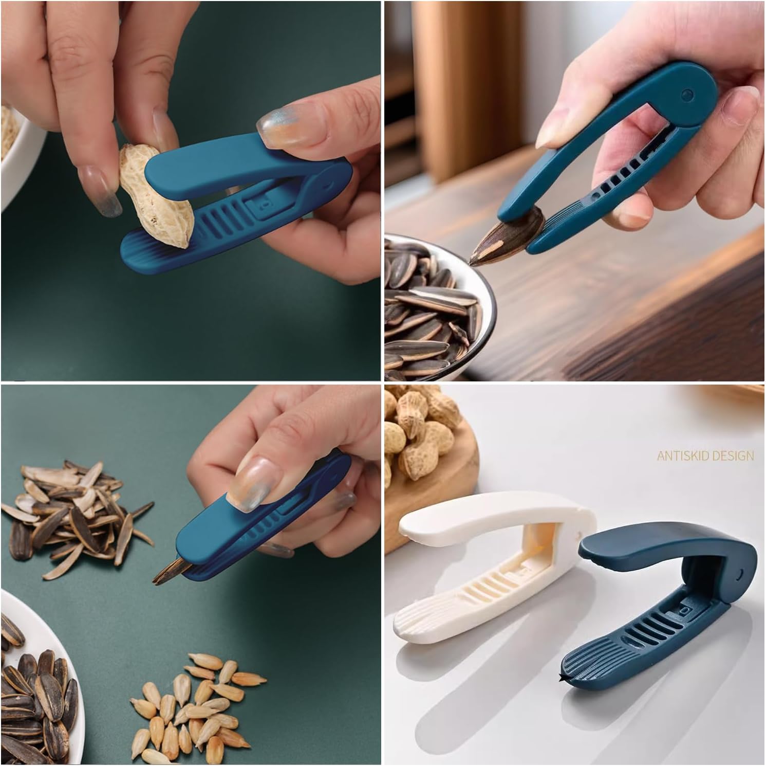 6 Pack Pistachio Opener Mini Portable Pistachio Cracker Pine Nut Shell Cracker Pistachio Sheller Peeler Nutcracker Tool for Peanut Melon Seed Roasted Sunflower Seeds Salted Pumpkin Seeds image 4