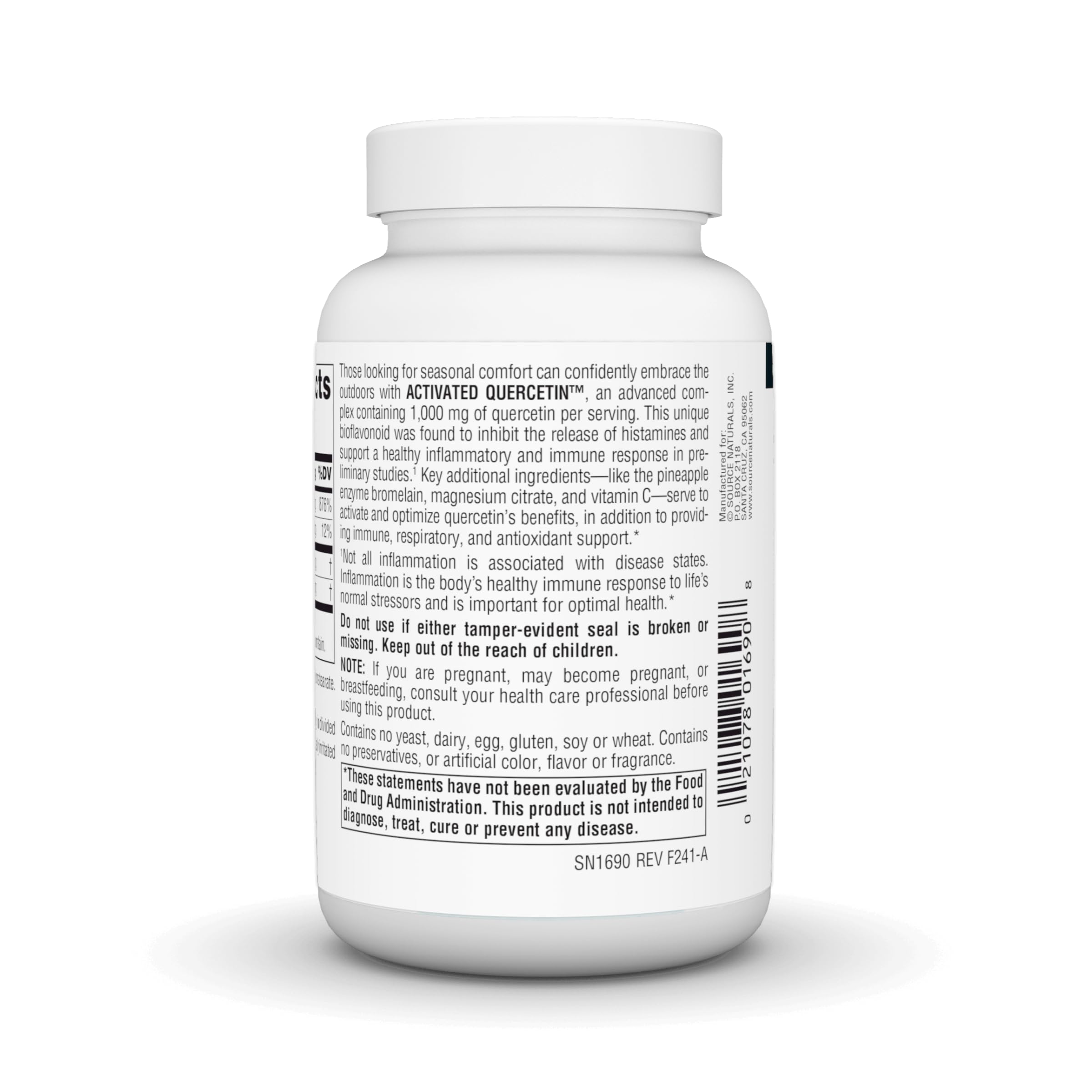 Source Naturals Activated Quercetin, Bioflavanoid Complex* - 100 Capsules — Amazon image 3