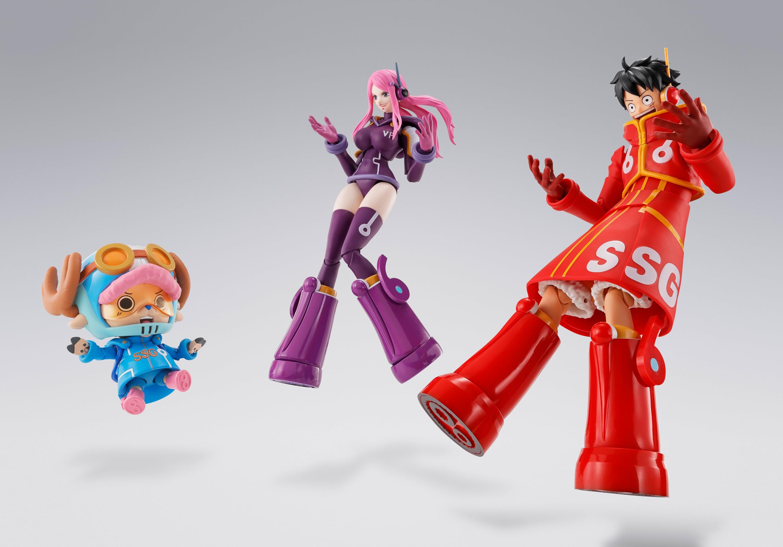 TAMASHII Nations S.H.Figuarts One Piece Monkey D. Luffy Future Island Egghead - Figura de acción | Figura de acción de una pieza de 6 pulgadas S.H. Figuarts - Jewelry Bonney Future Island Egghead