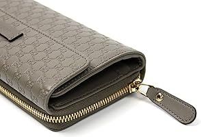 GUCCI 長財布 マイクロGG シマ 折り財布 グレー系 レザー ロゴ Amazon.co.jp: グッチ財布 GUCCI GG柄マイクログッチシマレザー