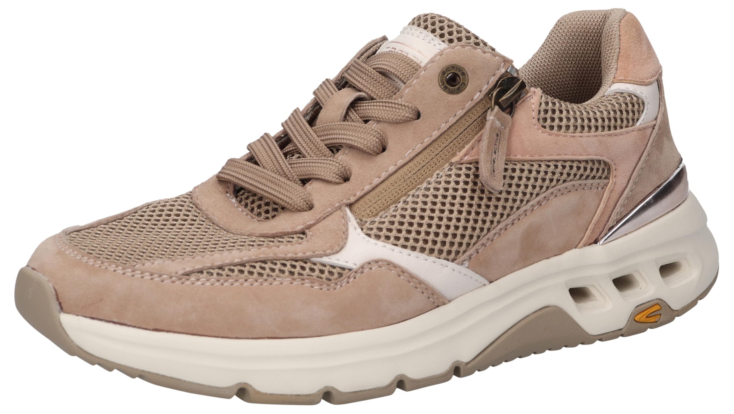 camel active Women 58son04-299537 Sneaker, Beige/red, 5 UK