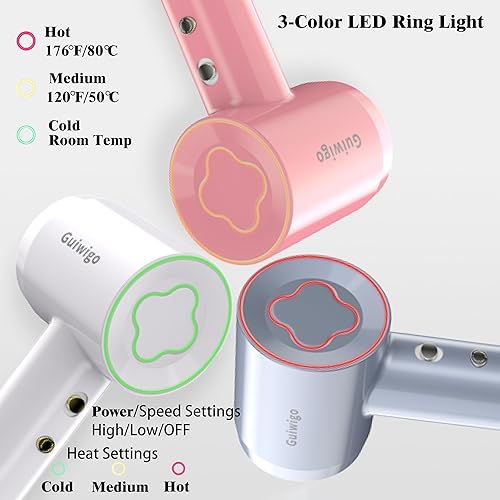 Miniatura 3 de Secadores de pelo iónicos profesionales de alta velocidad con difusor, boquilla, montaje en pared, 3 en 1, secado rápido, bajo ruido, 200 millones