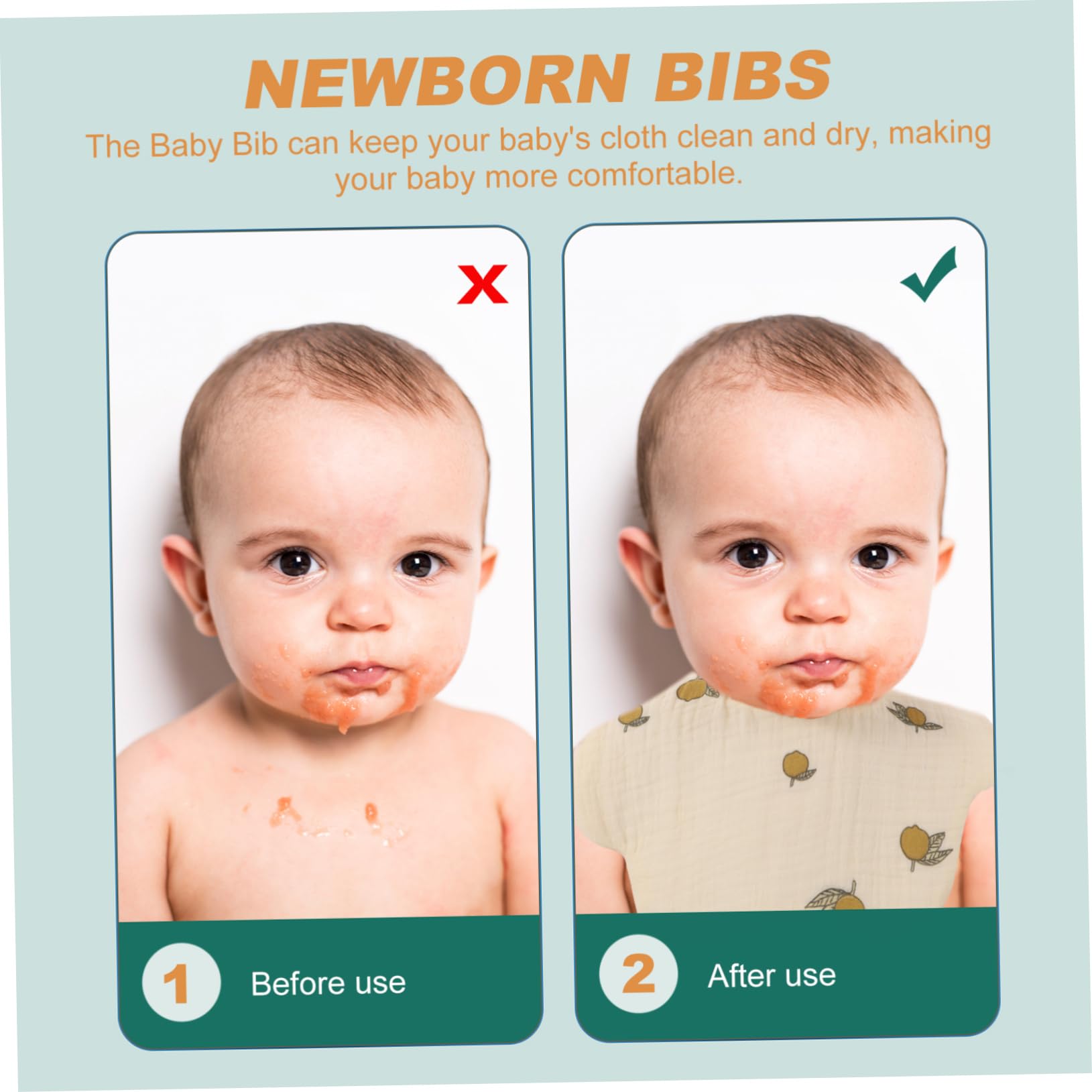 VICASKY 15piezas Baberos De Algodón Absorbentes Para Bebés De Toallas De Saliva Diseño De Dibujos Animados Para Hora De Comer y Uso Diario