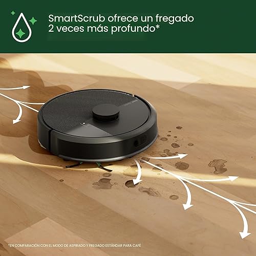Miniatura 7 de iRobot Roomba 105 Combo robot aspirador y trapeador - Fácil de usar, succión intensa de levantamiento de potencia, navegación LiDAR, múltiples modos