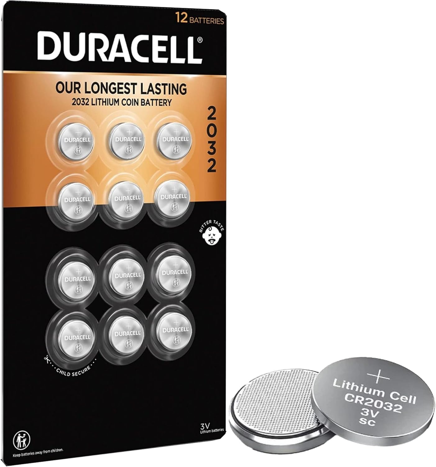 Duracell CR2032 3V Lithium Battery