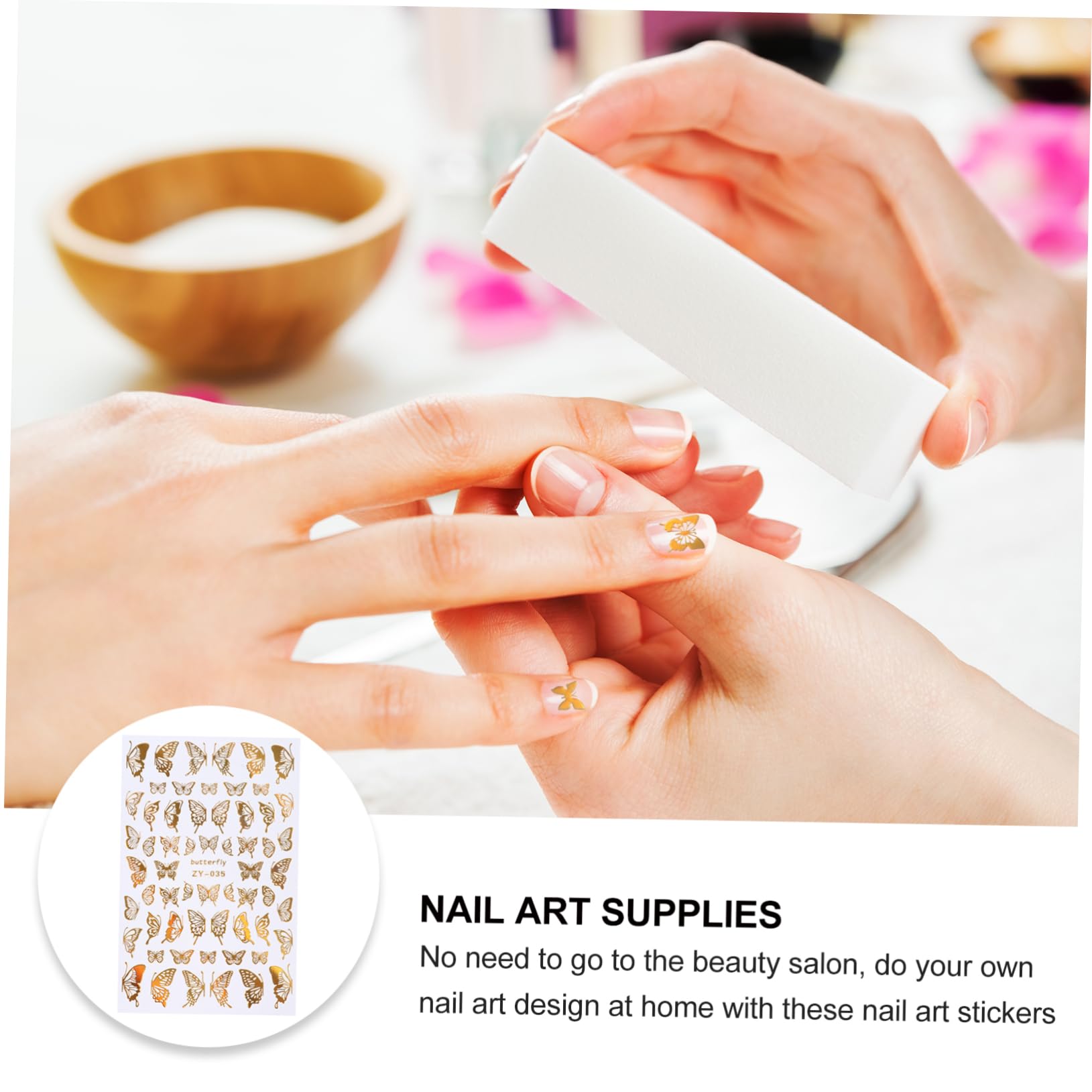 3 Set Adesivi Per Unghie Decorazioni Nail Art Adesivi Manicure Per Unghie Chic E Uniche 8 Fogli*3