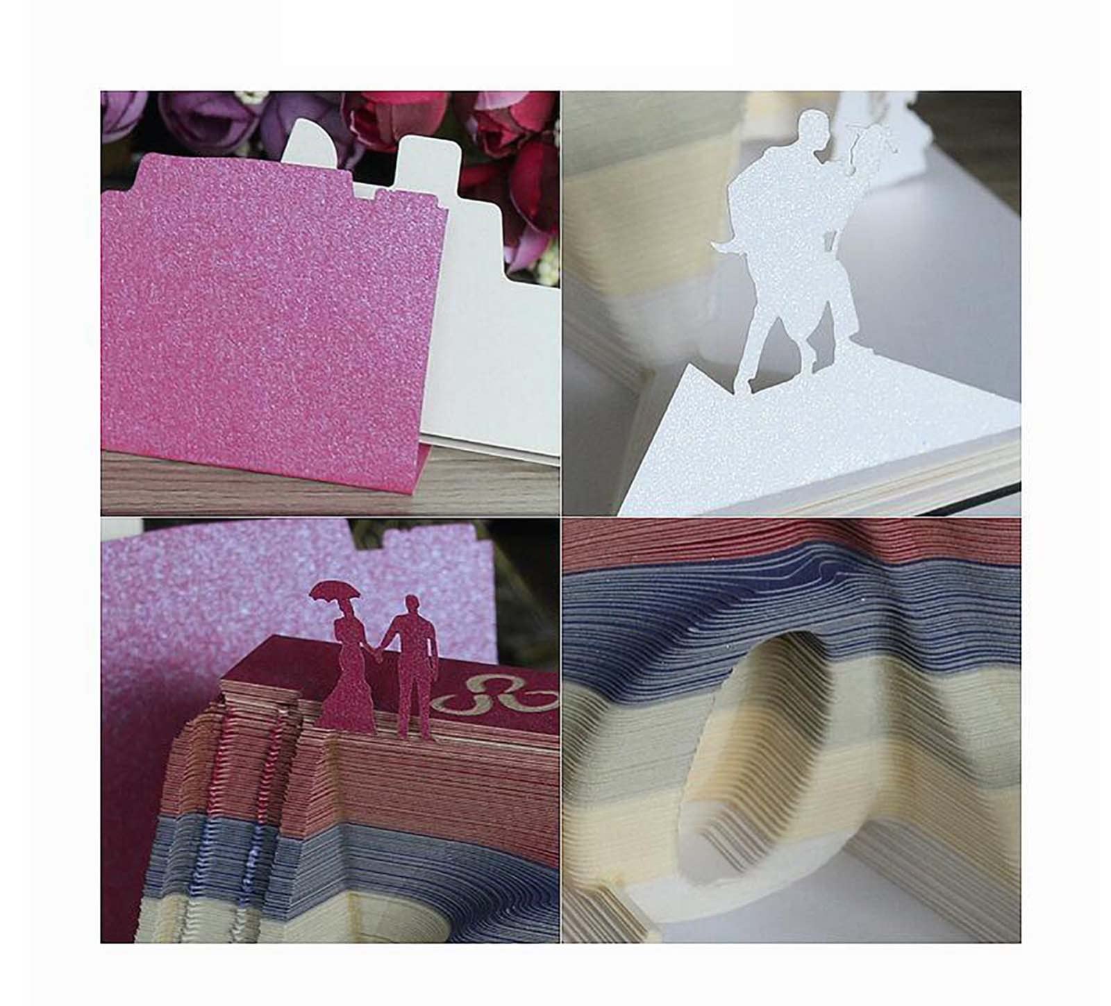 Bloc-Notes 3D Kawaii Bloc-Notes Cadeau de Mariage Invité Décoration de la Maison Ornement Bloc-Notes en Papier Little Surprise