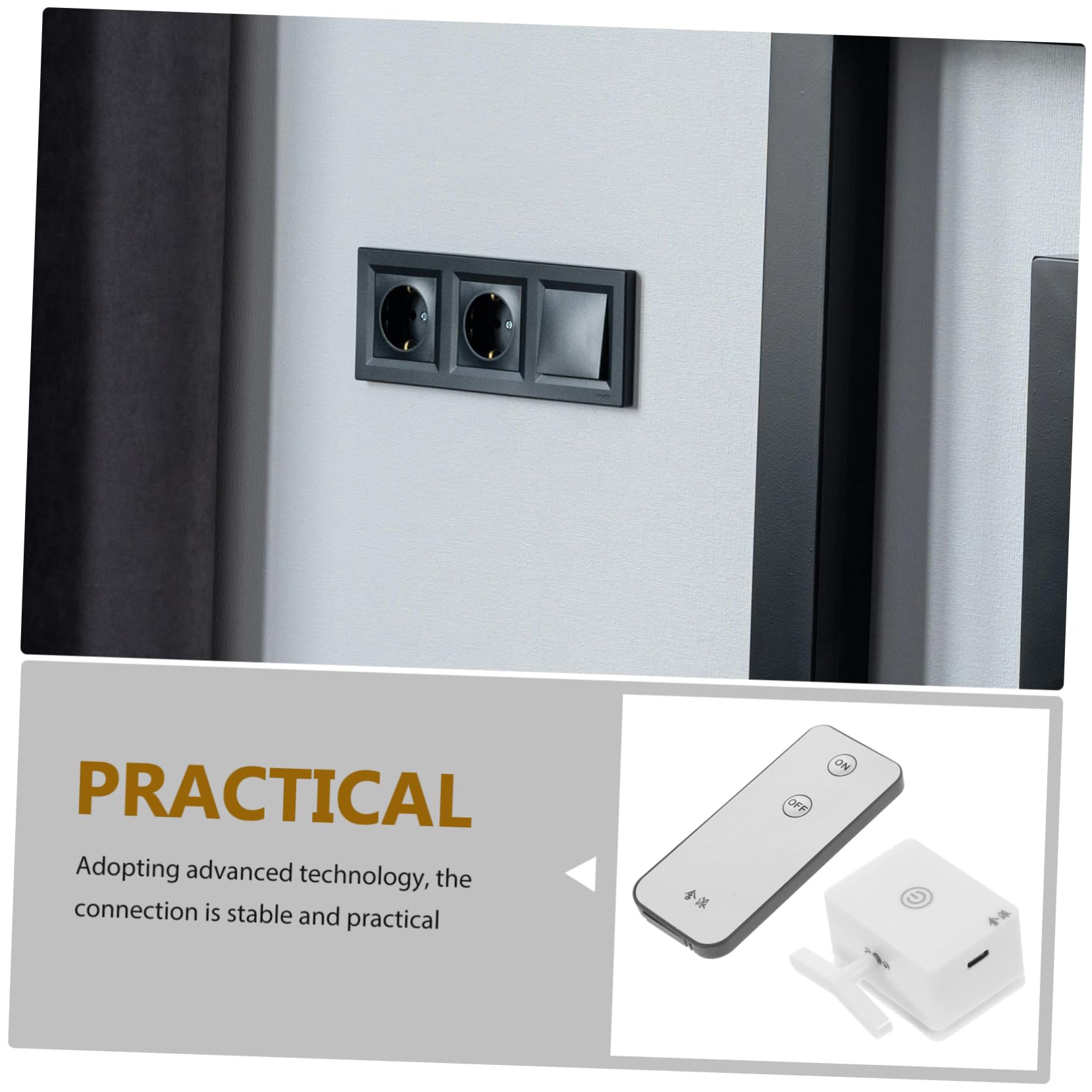 Tofficu 2juegos Pulsador De Accesorio Inteligente De Interruptores De Luz Robot Diseño Recargable