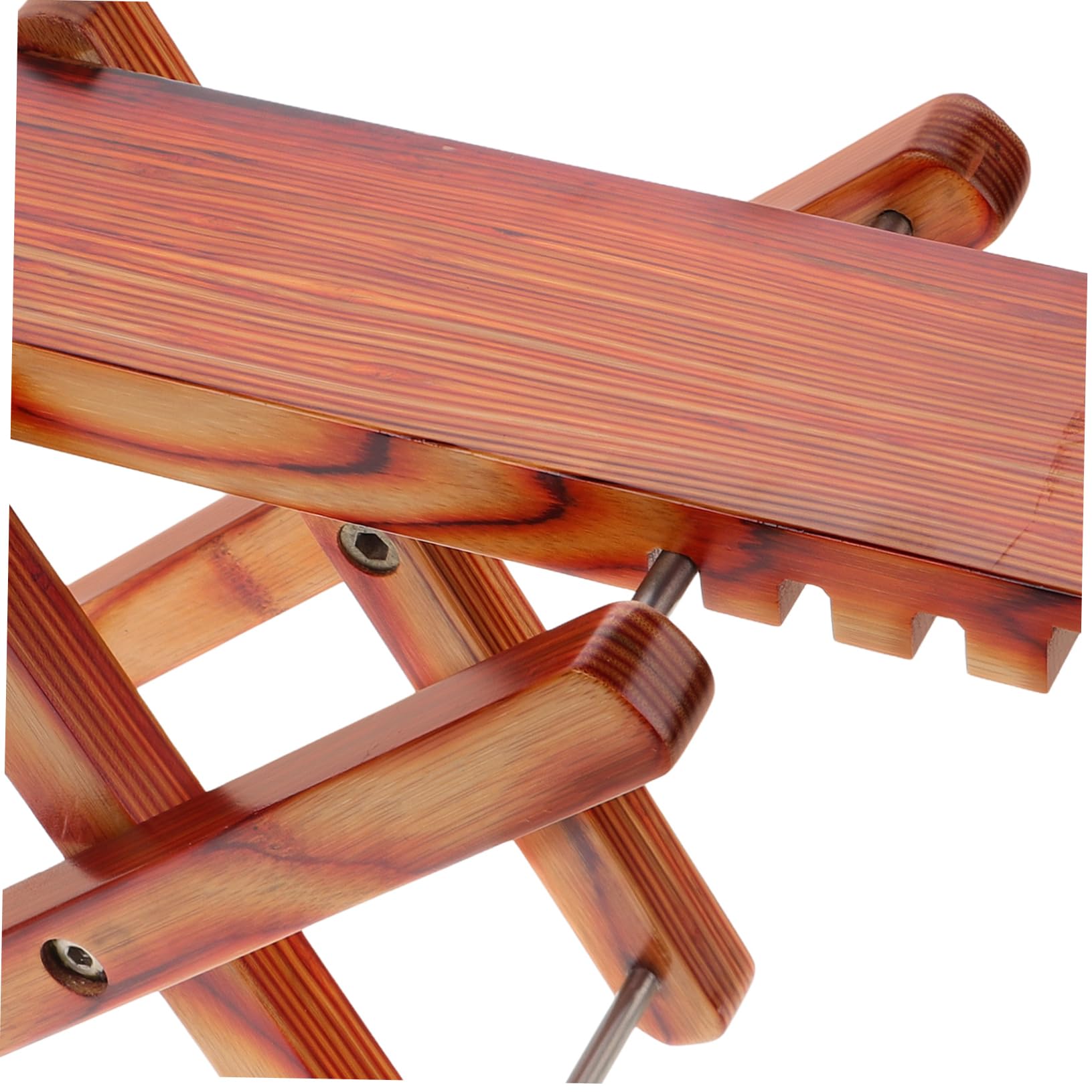 Yardwe Poggiapiedi per Chitarra Stabile Pieghevole in Bambù e Ferro Altezza Regolabile 4 Livelli per Chitarra Classica e Musicisti in Viaggio