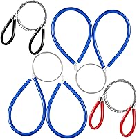 Vista 8 de 4 piezas de sierra de cable de acero inoxidable, sierra de alambre de metal de mano de bolsillo, herramientas de corte de cuerda de supervivencia